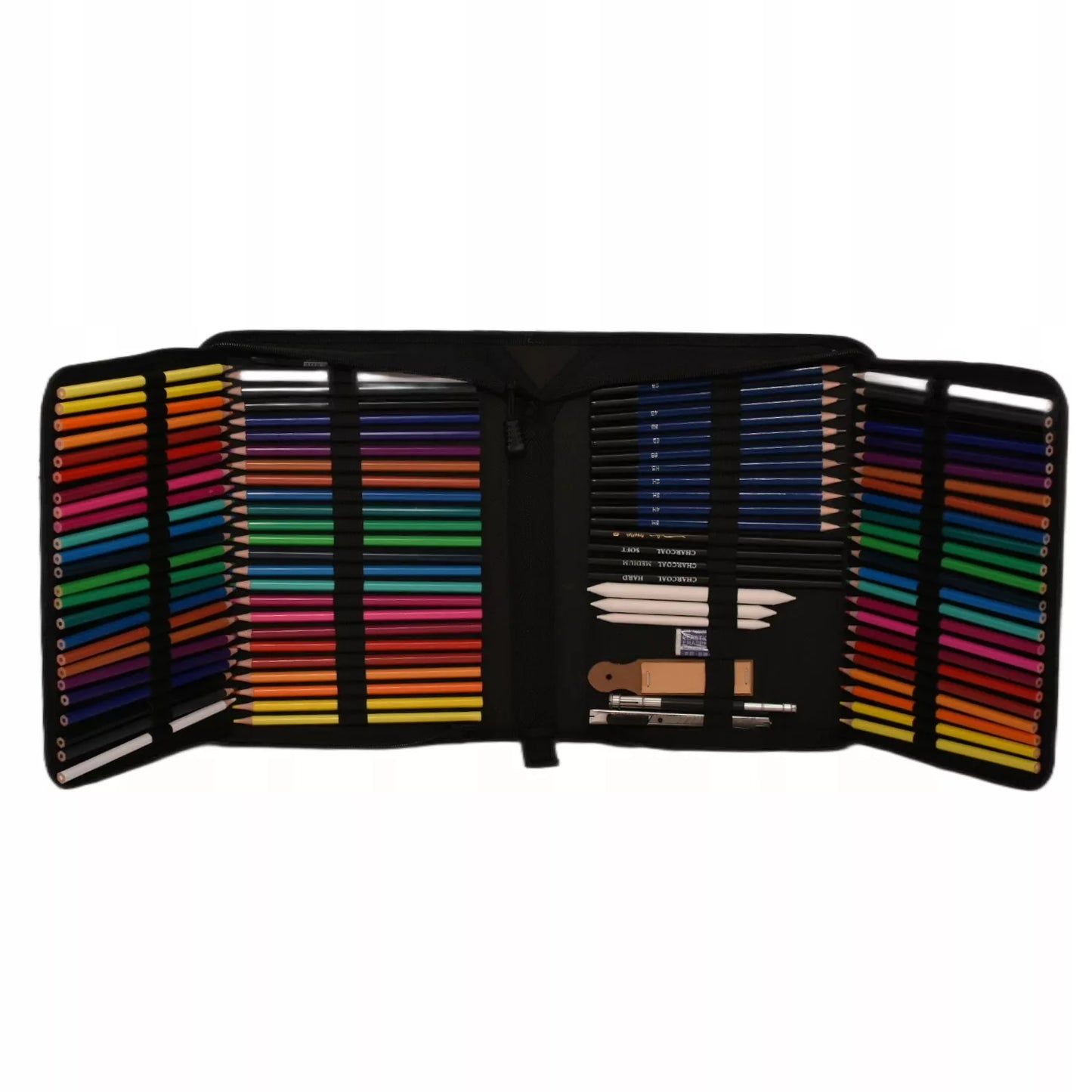 Profesionalus meninis rinkinys 145 vnt. – pieštukai ir kreidelės eskizams