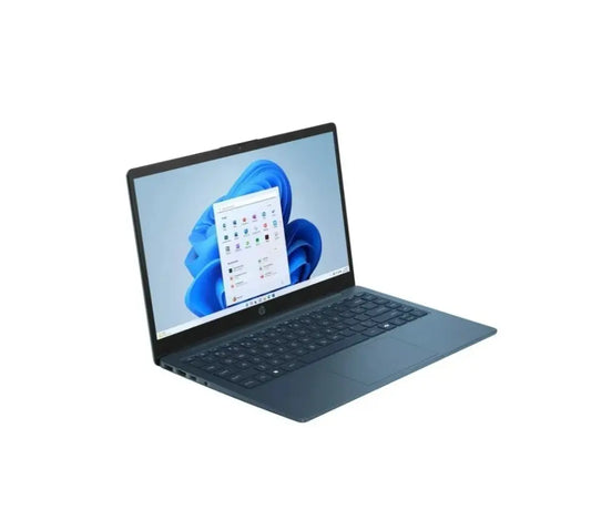 HP 14 nešiojamas kompiuteris – 4 branduolių Intel, 8 GB RAM, 128 GB SSD, 14" matinis ekranas, W11, Bluetooth 5.4