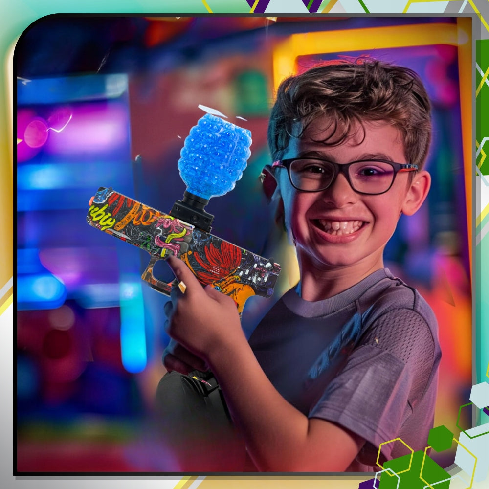 AUTOMATINIS GELIO RUTULIUKŲ PISTOLETO ŠAUTUVAS, DIDELIS XL KOMPLEKTAS + 3000 RUTULIUKŲ