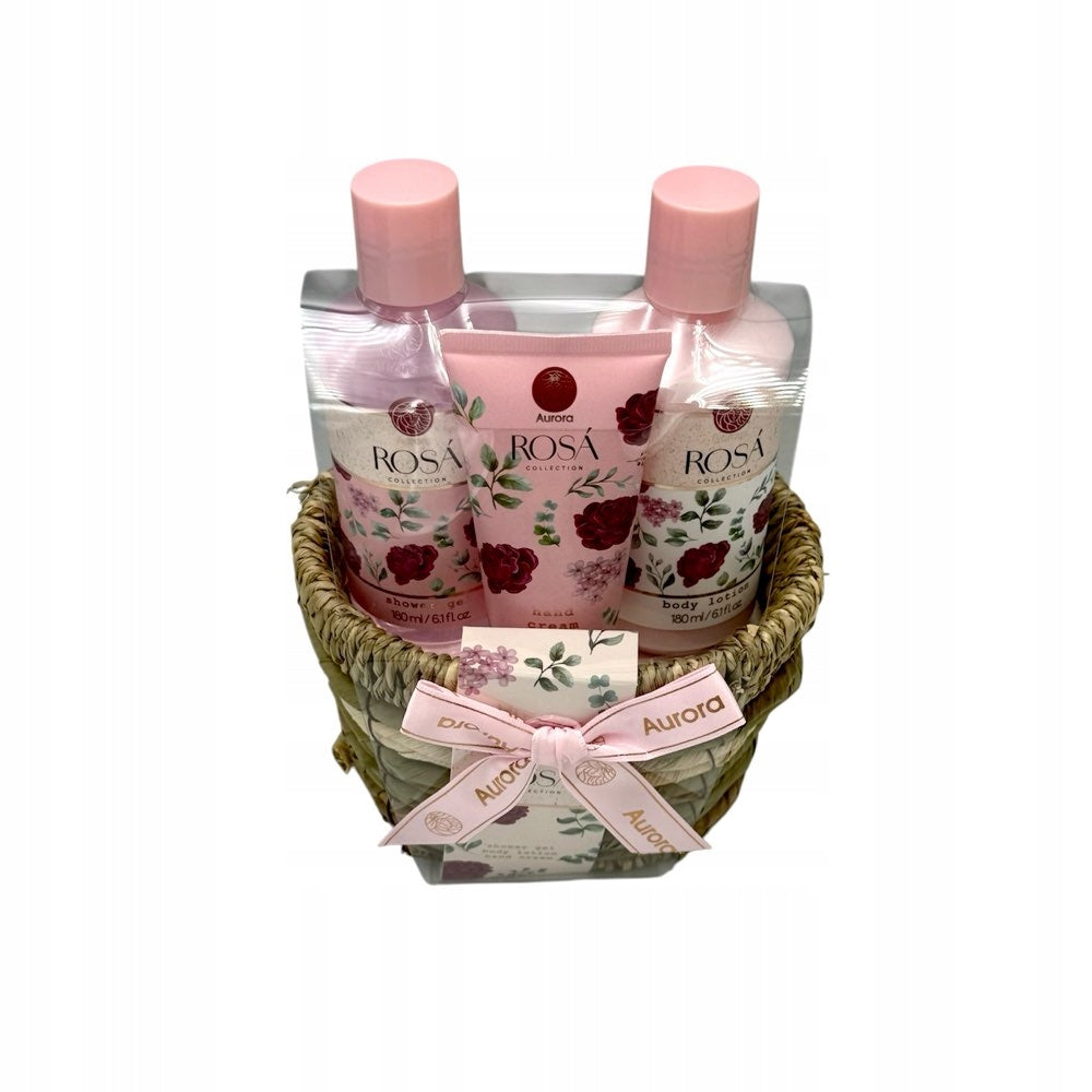 AURORA Dovanų rinkinys ROSA krepšelyje