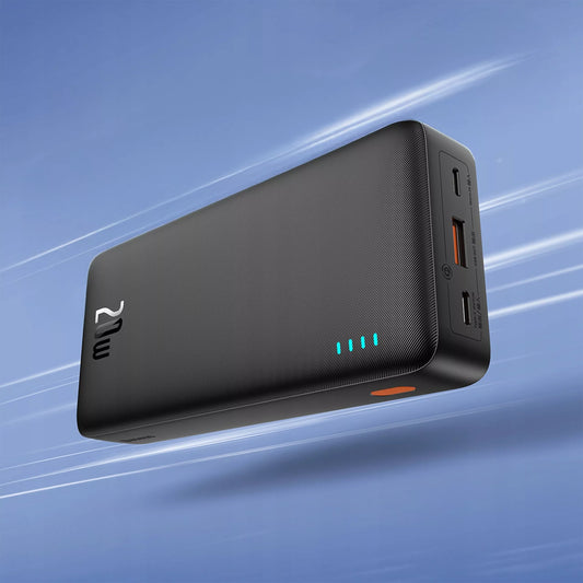 20 000 mAh 20 W išorinė baterija su greituoju įkrovimu, USB-C ir USB-A, su kabeliu