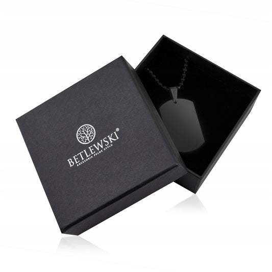 Vyriška žetonų grandinėlė iš nerūdijančio plieno