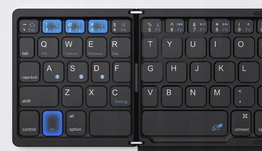 Mini belaidė sulankstoma „Bluetooth“ klaviatūra su „Touchpad“