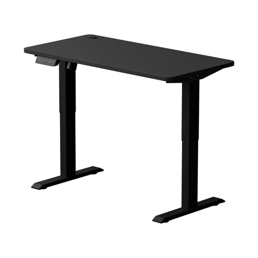 Elektroninis reguliuojamo stalviršio rašomasis stalas – juodas