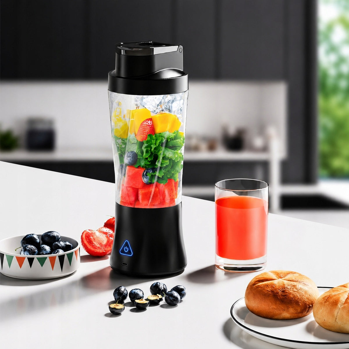 Kelioninis Blenderis Smoothie Ir Kokteiliams – Belaidis, Nešiojamas, Kraunamas Per USB