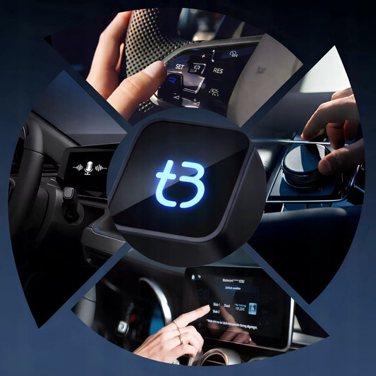 Belaidis USB-C TB CUBE Tradebit CarPlay Android Auto adapteris, juodas