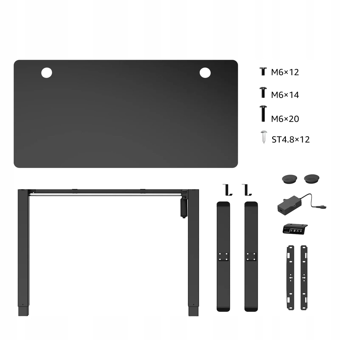 Elektrinis žaidimų stalas su reguliuojamu aukščiu 1206 120x60cm