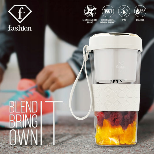 Belaidis USB Blenderis Fashion – Matinis Kreminis-Auksinis