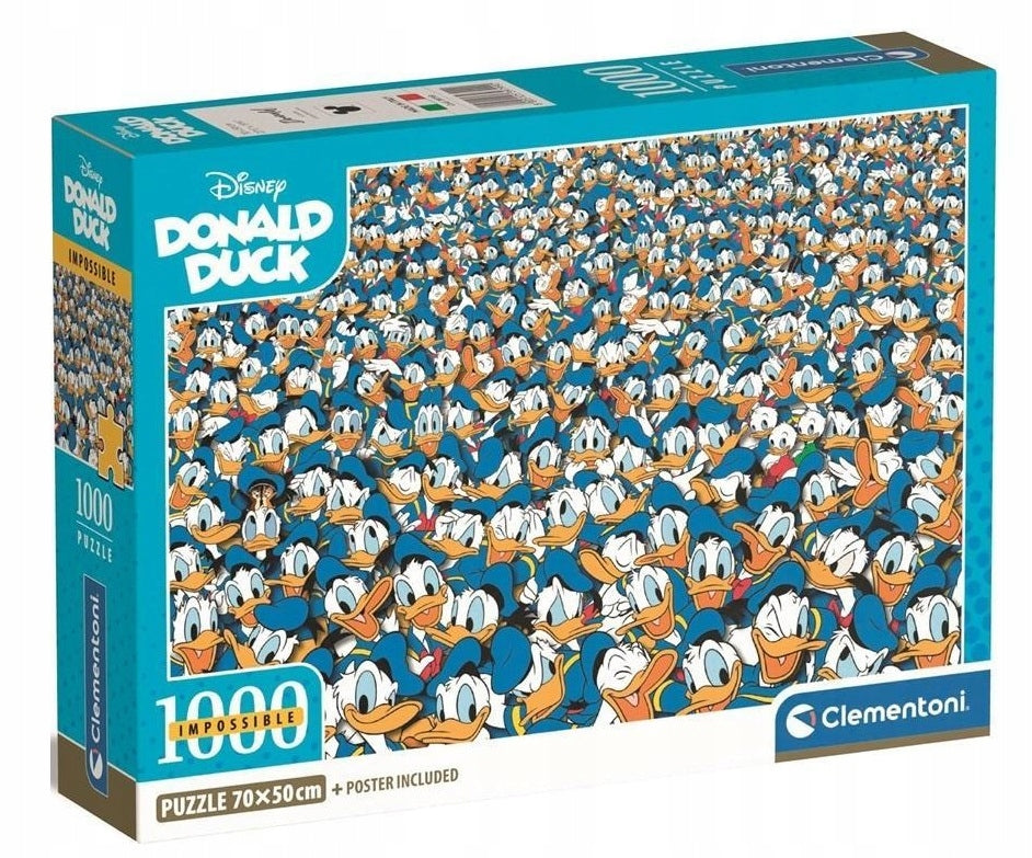 Neįmanoma dėlionė 1000 elementų Donald Duck Clementoni