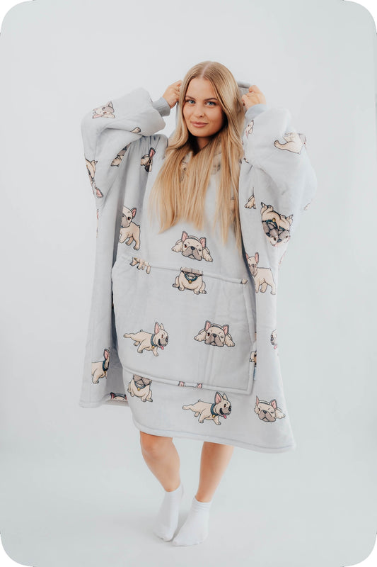 Comfy Moment Kocobluza #Bulldog – storalapis purusis šerpa oversize