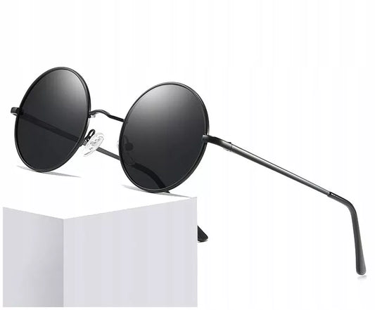 Juodi LENONKI saulės akiniai su teleskopais, UV400, unisex