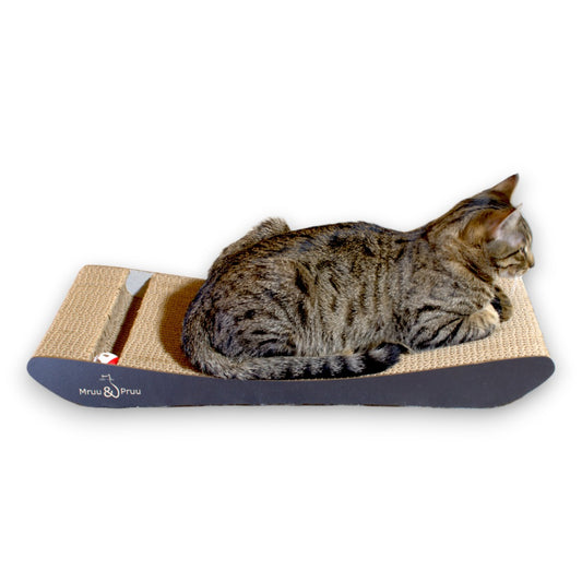 KAČIŲ BRAIŽYMO STOVAS KARTONINIS GUOLIS ŽAISLAS Mruu&Pruu 58,5x6,6x24 cm JUODAS