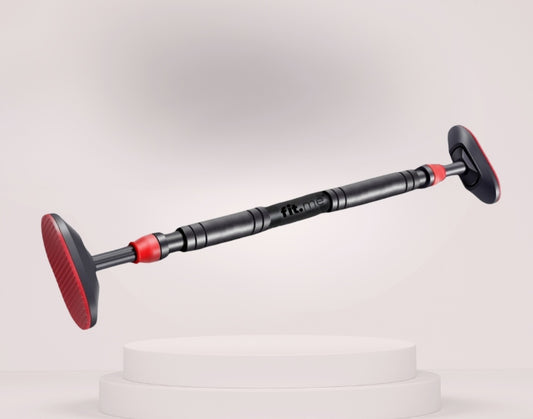 Sustiprintas prispaudžiamas strypas traukimams ir pratimams, 70-90 cm, tvirtas, juodas