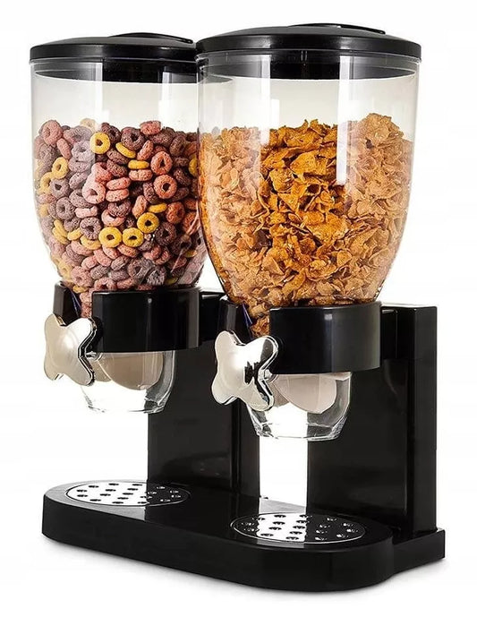 Dvigubas dozatorius sausiems pusryčiams ir saldainiams – 2×500 ml