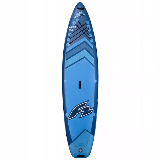 SUP F2 Axxis 11'6" Navy Blue Combo pripučiama lenta, 2in1 irklas, sėdynė