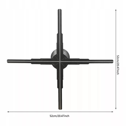 Holografinis 3D reklamų projektorius su nuotoliniu valdymu