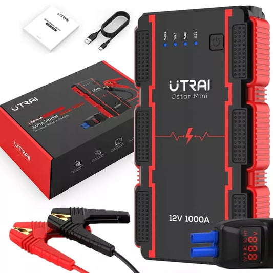 Jump Starter Powerbank 12V 1000A – galingas mini starteris