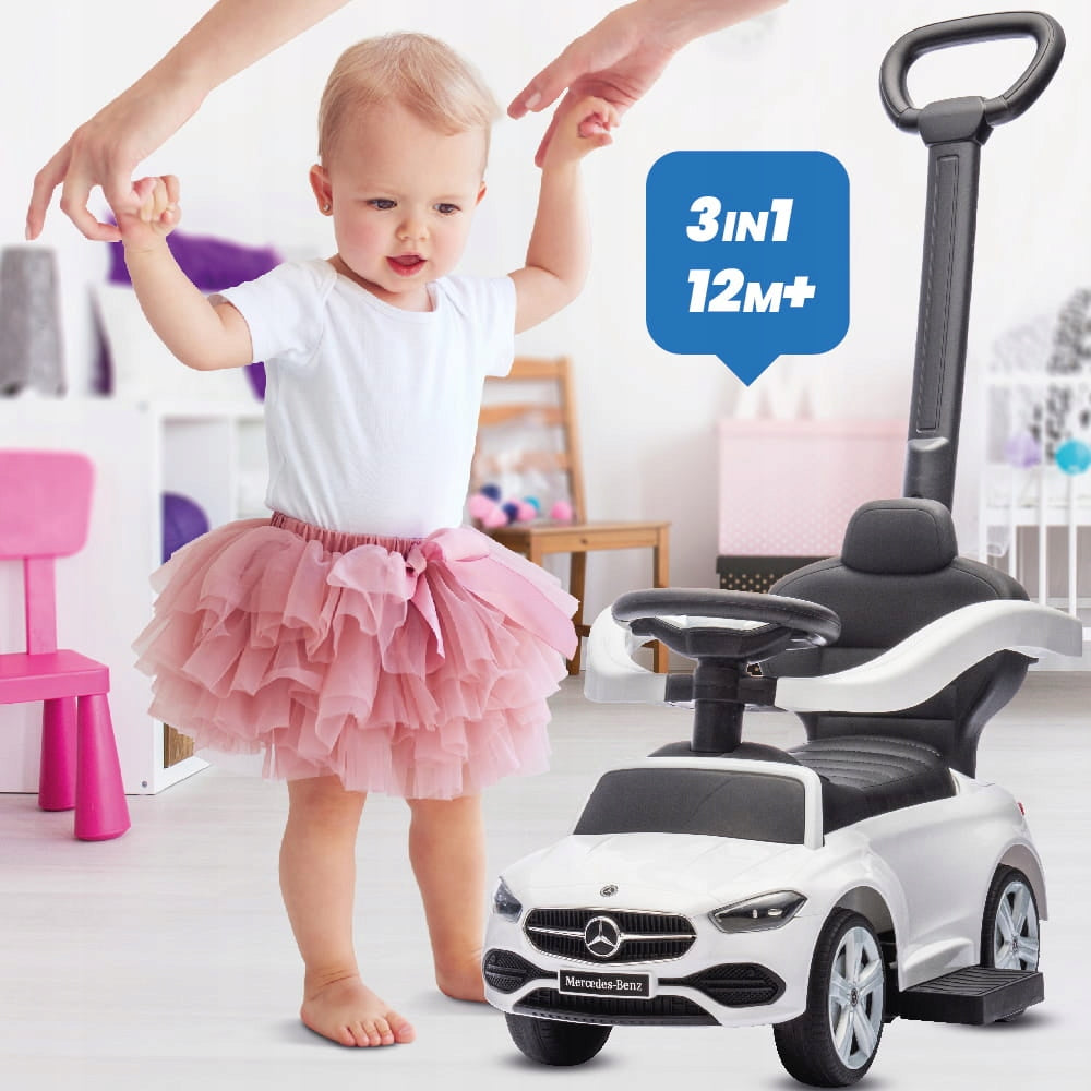 Stumbleras, stumdukas, vaikštynė vaikams Mercedes C-Class, stumdukas, daiktadėžė, pakojis