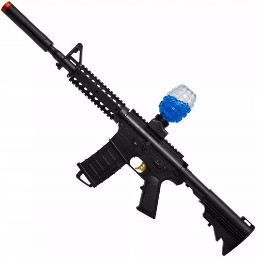 Automatinis pistoletas juodas, skirtas gelio ir vandens rutuliukams