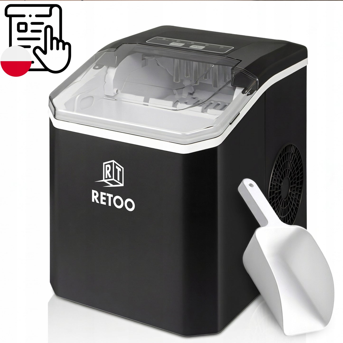 Ledo Kubelių Gaminimo Aparatas 1,5L – 120W, 12kg/24h, Greitas ir Tylus Veikimas