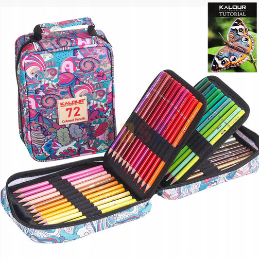 SPALVOTŲ PIEŠTUKŲ RINKINYS, DĖKLAS SU DAILĖS REIKMENIMIS, 72 ELEMENTAI