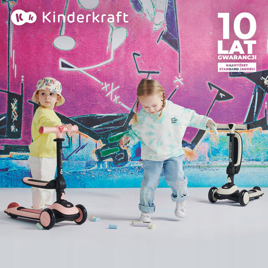 Kinderkraft Triratukas-Riedlentė 2in1 HALLEY Baltas