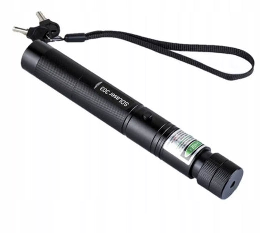 ŽALIAS LAZERINIS RODIKLIS DIDELĖ BATERIJA ILGAS DIAPAZONAS