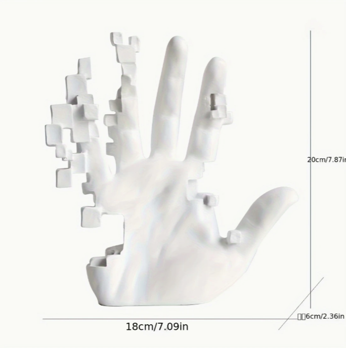 Nordic style palm sculpture