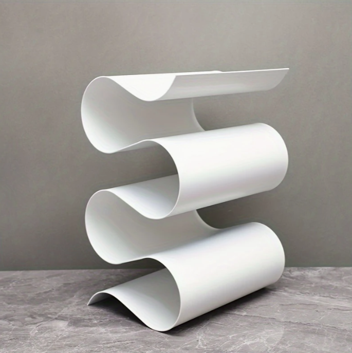 S-shaped wine bottle holder