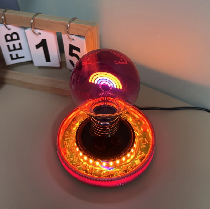 Levitating lamp (rainbow)