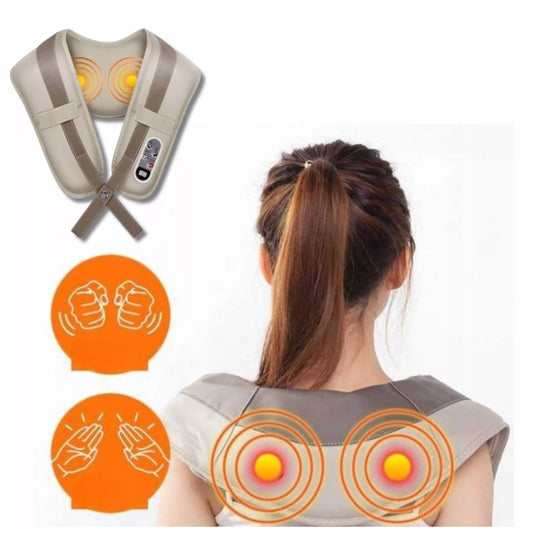 Masažuoklis kaklui, nugarai ir kūnui su šildymu – 100 režimų