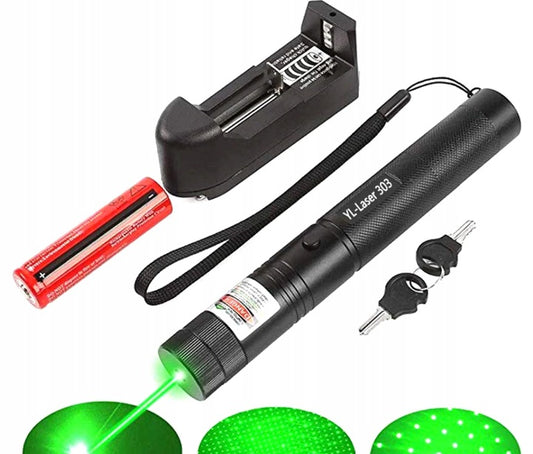 Galingas Žalias Lazerinis Rodiklis ULTRA 90000W Mega Nuotolis 4in1 Lazeris