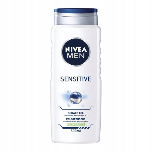 NIVEA MEN Vyriškas dušo želė - Prausiklis kūnui 500ml x5 + DOVANA