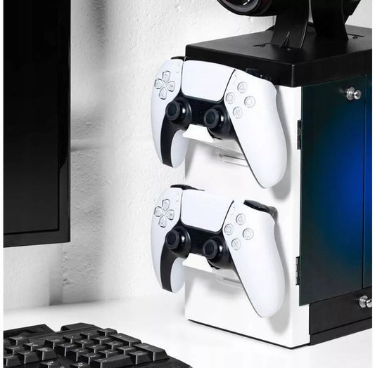 PS5 stovas / pagrindas – 4 padėklams, 10 žaidimams, 1 ausinėms