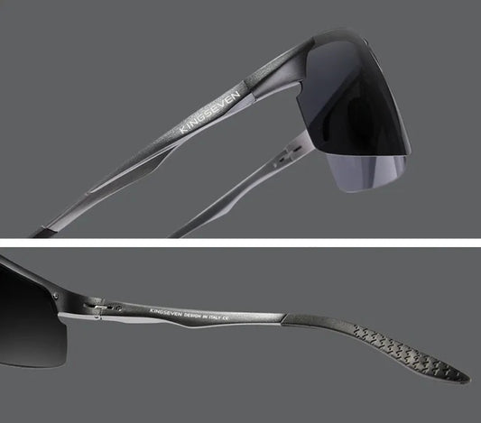 Vyriški akiniai nuo saulės KINGSEVEN POLIARIZACINIAI UV400 RINKINYS + DĖKLAS