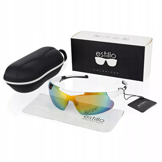 Estillo sportiniai saulės akiniai dviratininkams su poliarizuotais lęšiais