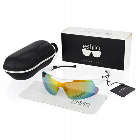 Estillo sportiniai saulės akiniai dviratininkams su poliarizuotais lęšiais