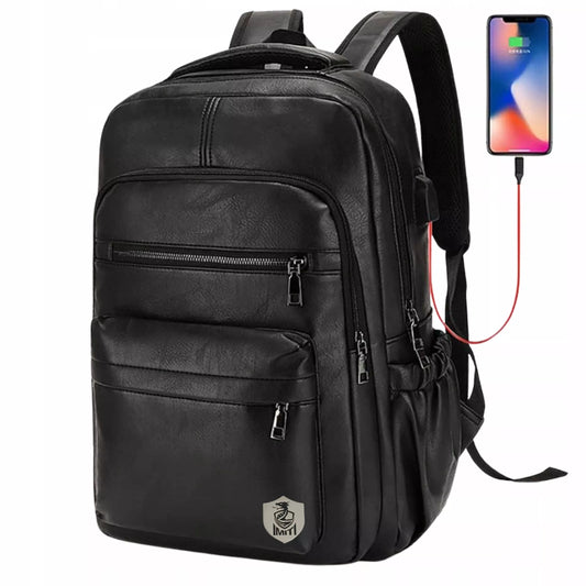 VYRIŠKA JAUNIMO KUprinė nešiojamam kompiuteriui, MIESTO, MOKYKLINĖ, SU USB, PAGAMINTA IŠ EKOLOGIŠKOS ODOS