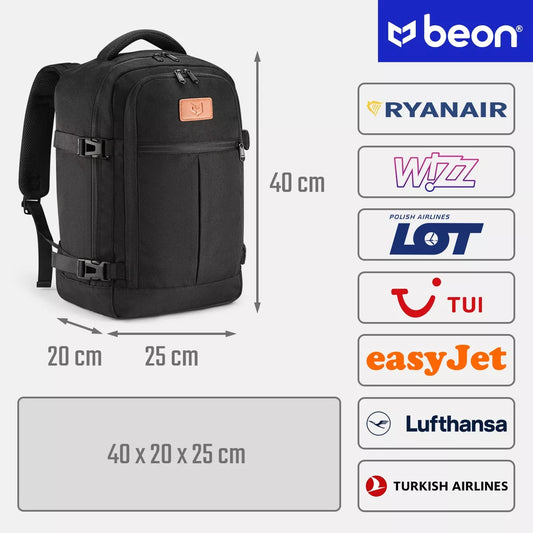 RYANAIR KUŠTINĖ 40x20x25 LĖKTUVUI KELIONINIS RANKINIS KABININIS BAGAŽAS TVIRTAS