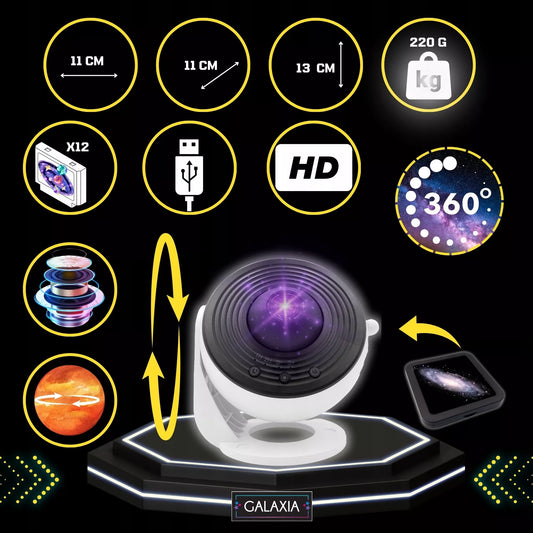 ŽVAIGŽDŽIŲ PROJEKTORIUS PLANETARIUM PROJEKTORIUS KOSMINIS PROJEKTORIUS VAIKAMS LED NAKTINĖ LEMPA