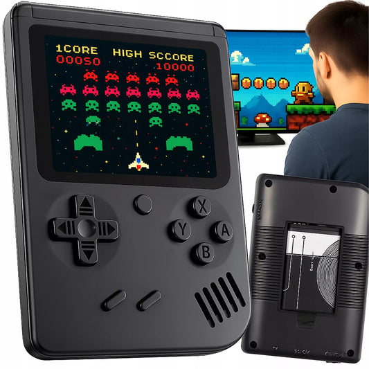 Mini retro žaidimų konsolė (400+ žaidimų) su TV funkcija