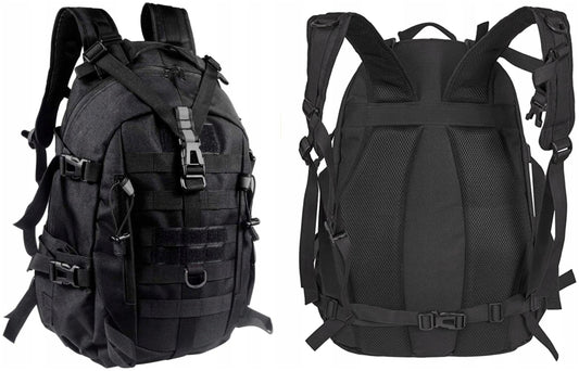 Vyriška Taktinė Karinė Turistinė Kuprinė 1057, Juoda, 35L, Daug Kišenių