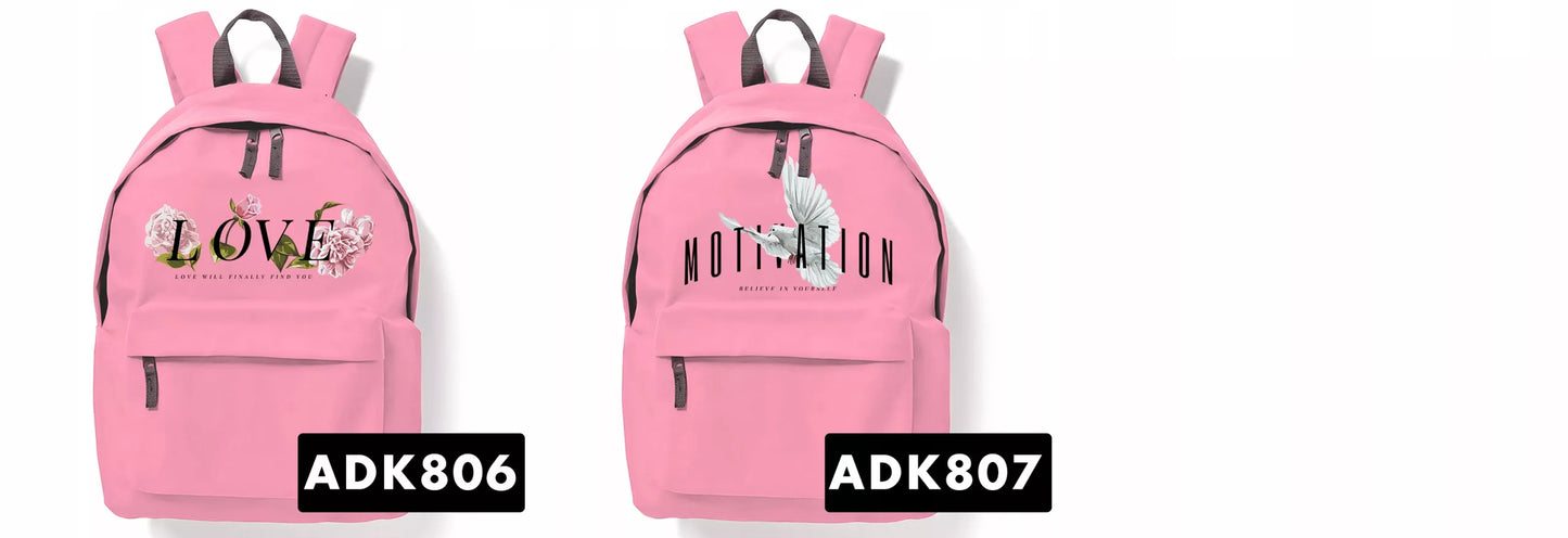 Rožinė mokyklinė kuprinė HOLD TIGHT KOTEK stilingiems moksleiviams