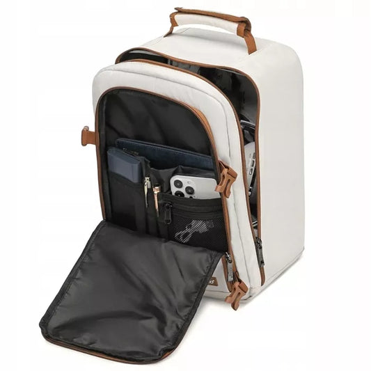 Ryanair Kuprinė Lėktuvui 40x30x20 Moteriška Balta Maža Rankinis Bagažas 20L