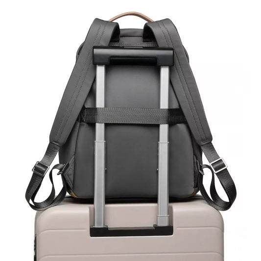 Rankinis bagažas lėktuvui "Ryanair" 40x30x20 "WizzAir" moteriška pilka kuprinė Toronto