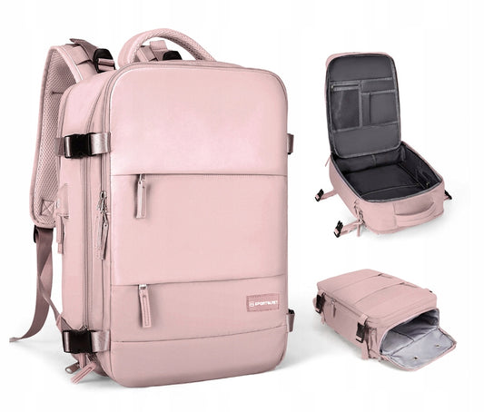 Kelioninė kuprinė 40x25x20 vandeniui atspari USB KABININIS BAGAŽAS RYANAIR WIZZAIR