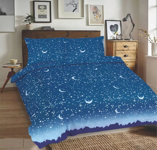 Universali medvilninė patalynė 220x200 "Dangaus mėlynumas"