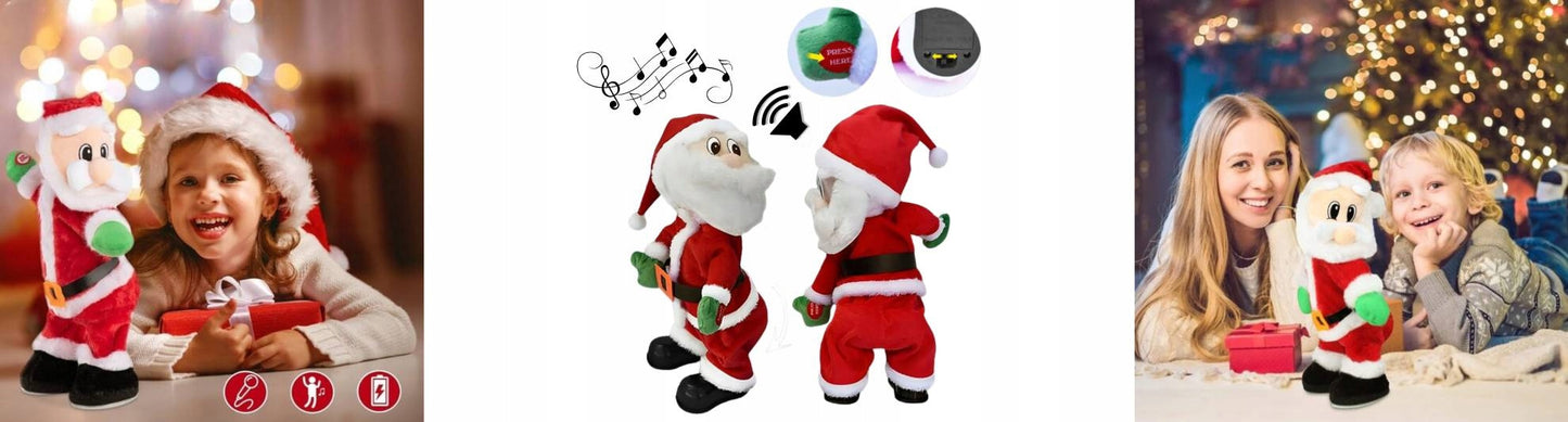 Dainuojantis ir šokantis Kalėdų Senelio žaislas, šokantis Senelis