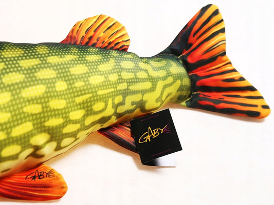 Lydeka 43 cm Pagalvėlė-Žaislas Žuvis, Kaip Gyva, Dovanai Gaby