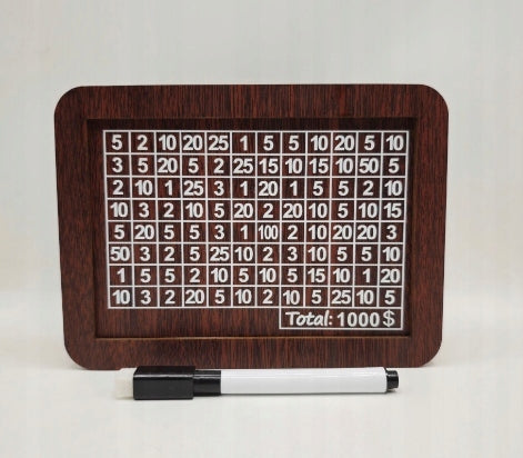 Iššūkis taupyklei: 5000 Zlotų, Dolerių arba Eurų išbraukiamoji suma